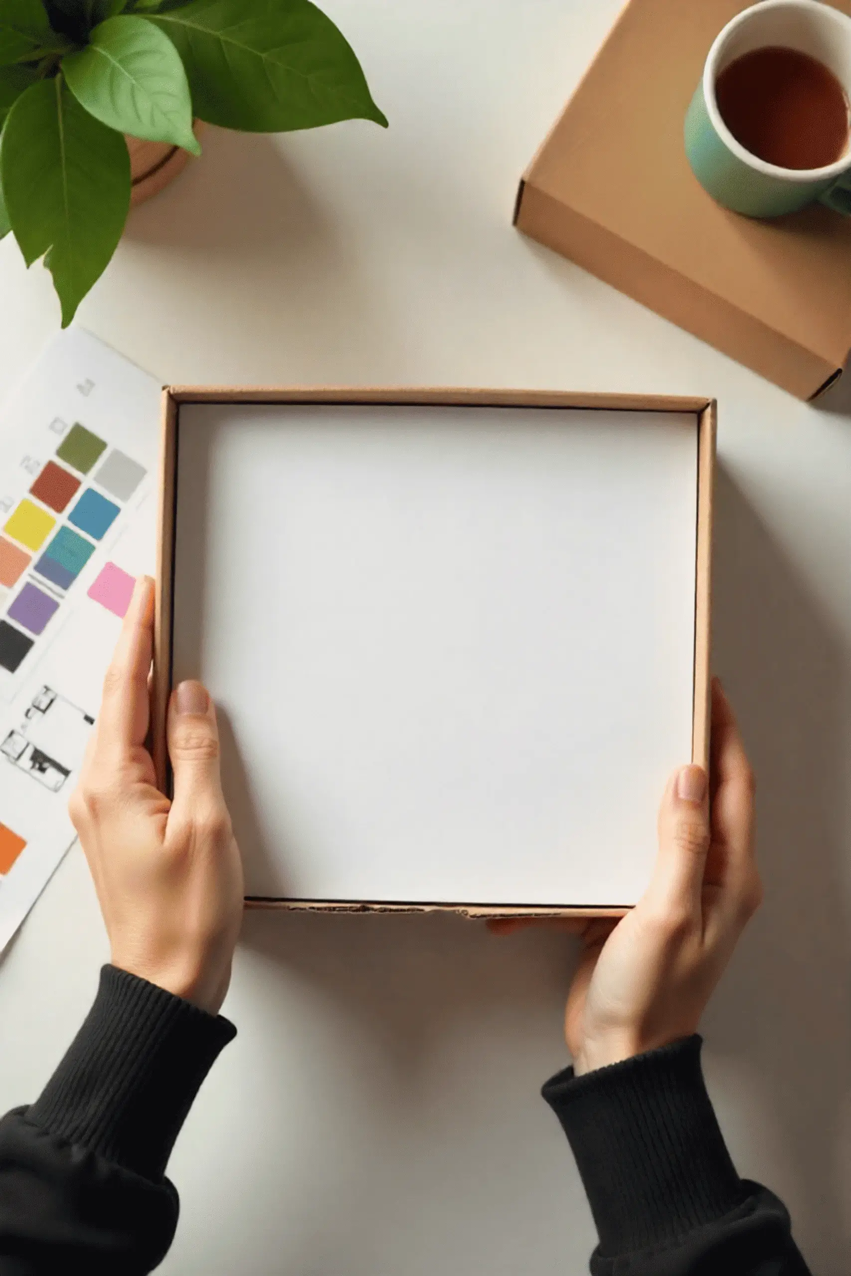 Checking custom printed cardboard boxes layout by G Century Print