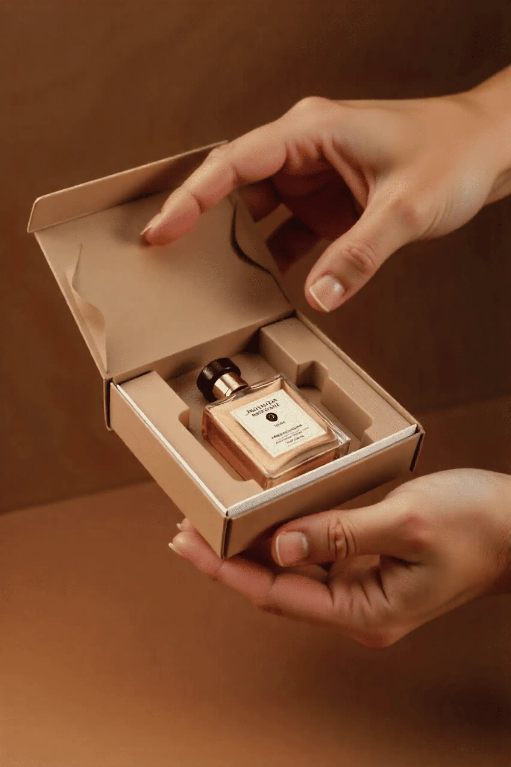 Hand opening custom perfume box packaging by G Century Print